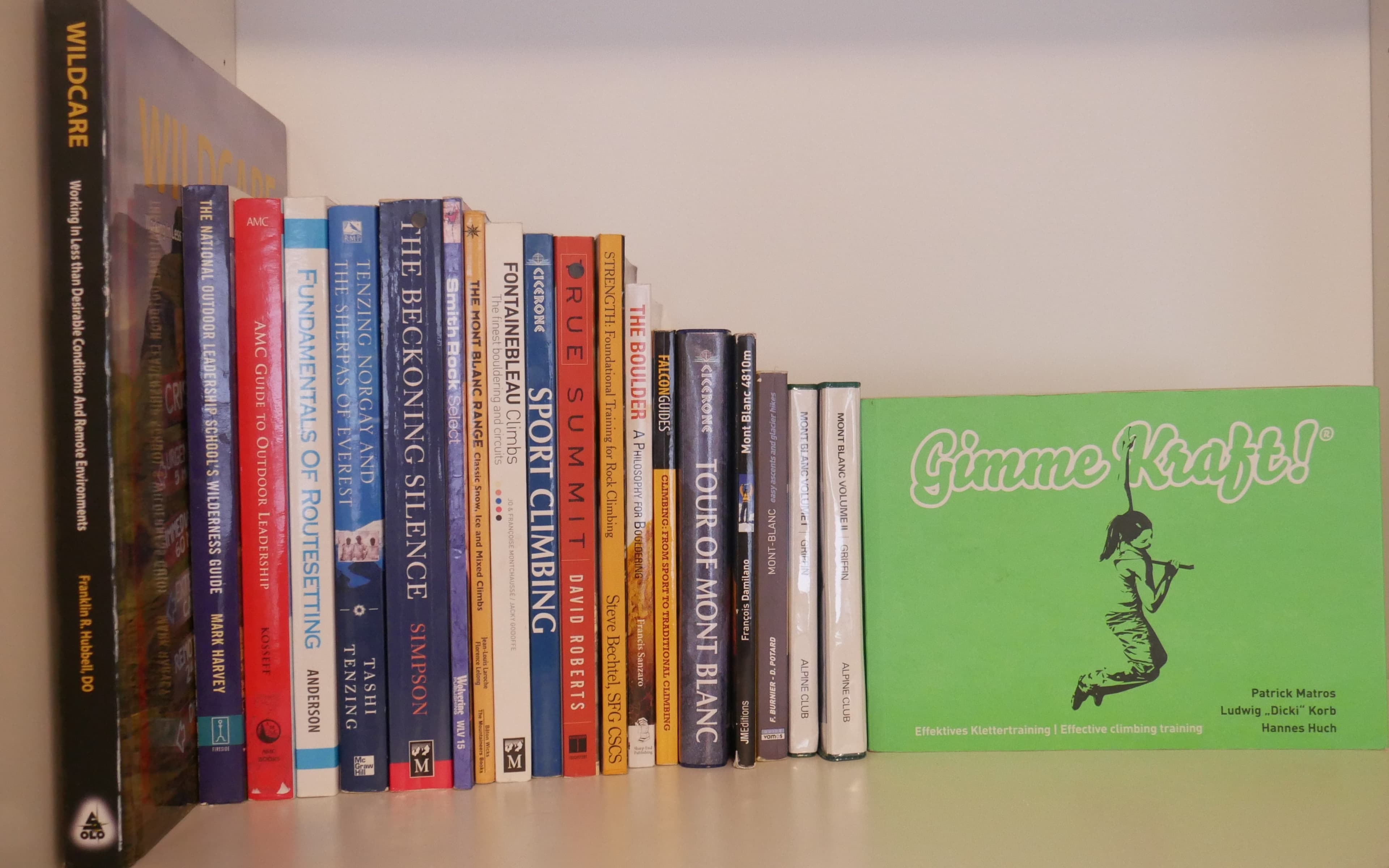 books on a shelf